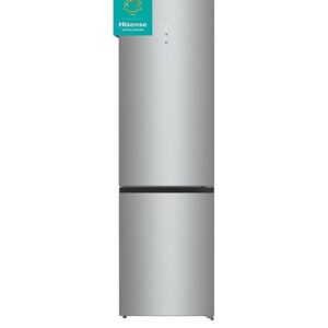 Hisense RB470N4SICUK 60cm Wide, Total No Frost, C rating, Freestanding Fridge Freezer - Stainless Steel